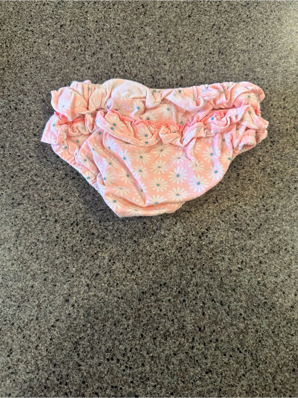 Carter's Pink Daisy Ruffle Diaper Cover